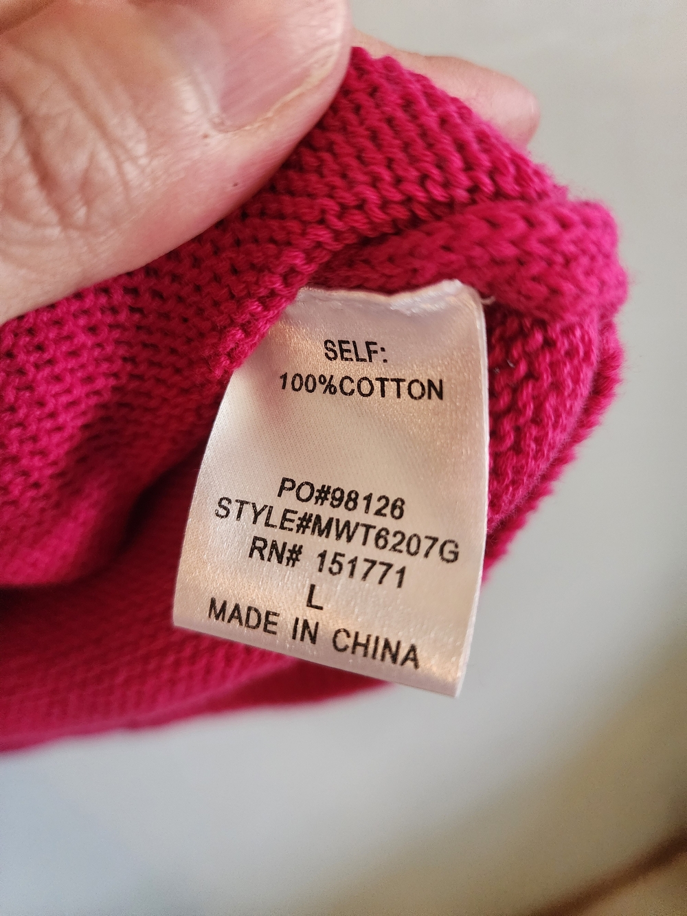 Gilli Short Sleeve Ribbed Sweater in Raspberry Pink - Picture 6 of 6